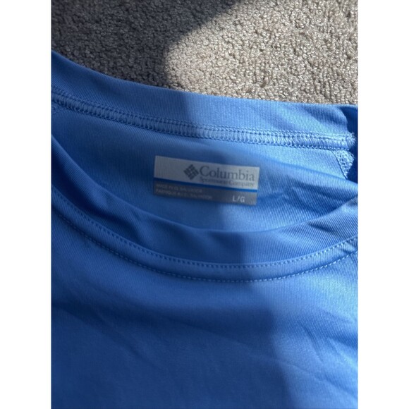 Columbia PFG Men’s Large “Performance Fishing Gear” Graphic Shirt Blue FM6093 - Picture 6 of 6